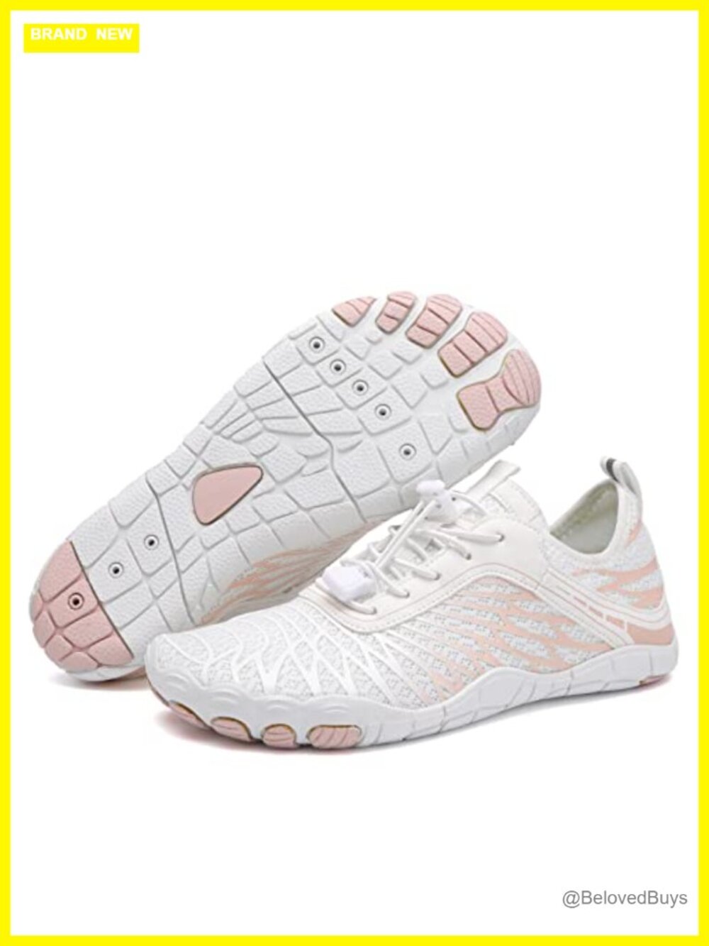 EWUHA Barefoot Shoes Wide Toe Box Mesh Lace-Up Walking Hiking Gym